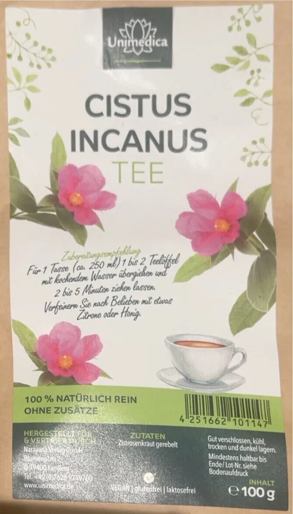 Cistus incanus tee