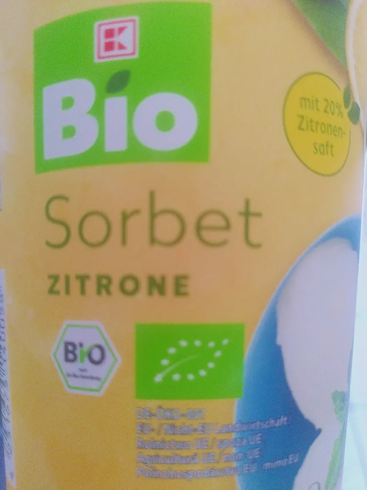 Zitronen-Sorbet Bio