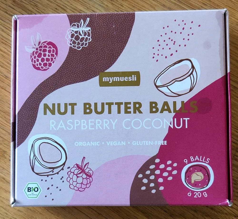 Nut Butter Balls - Raspberry Coconut