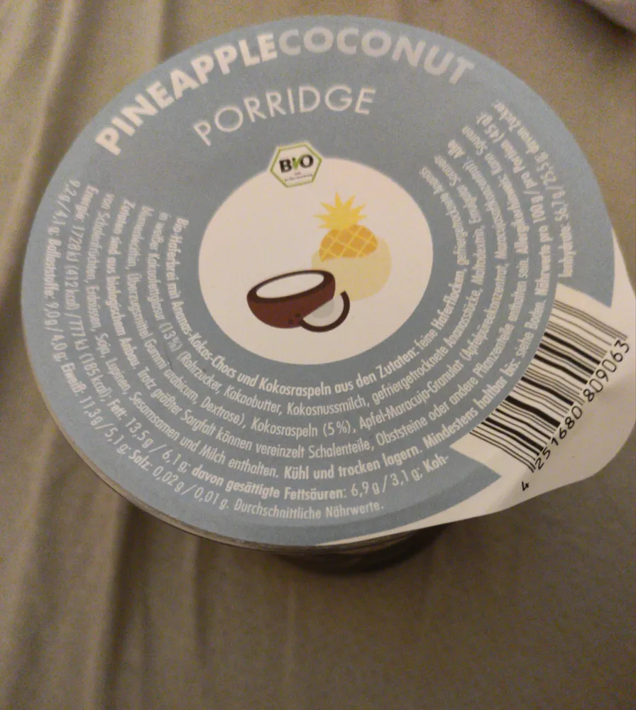 Pineapple Coconut Porridge