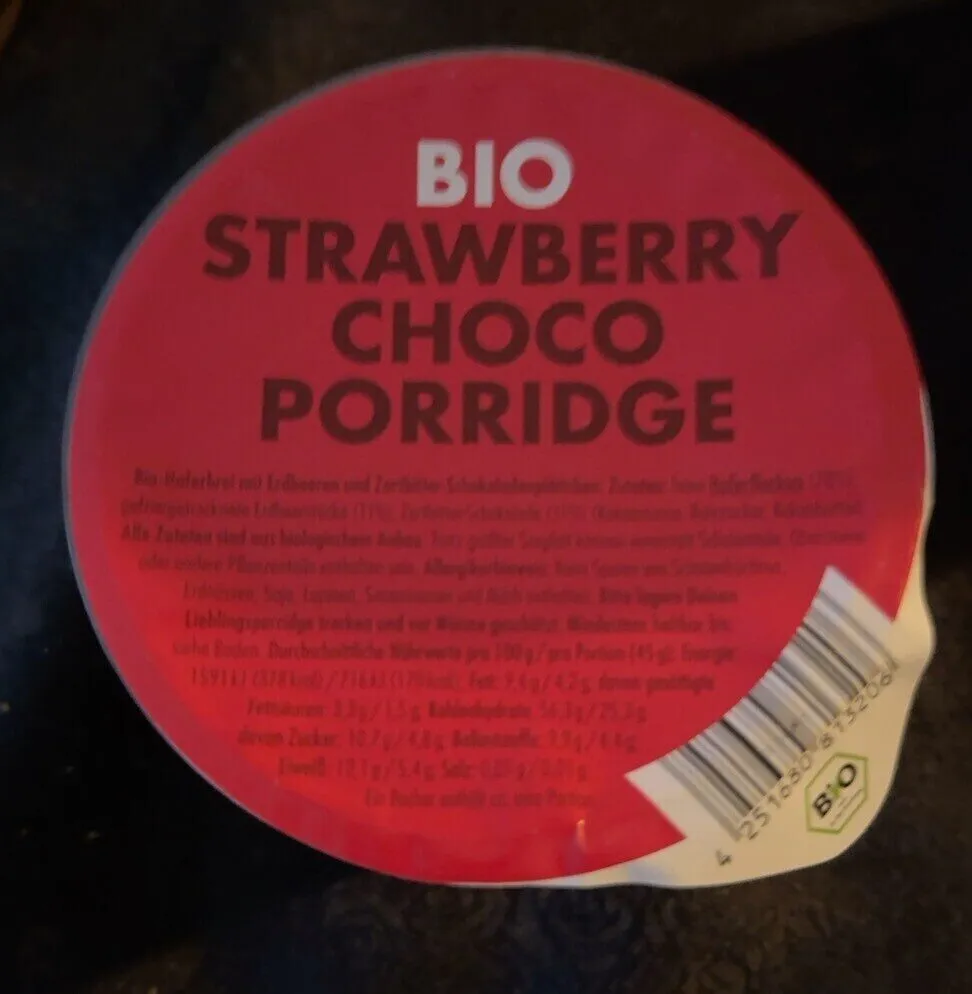 Strawberry choco porridge
