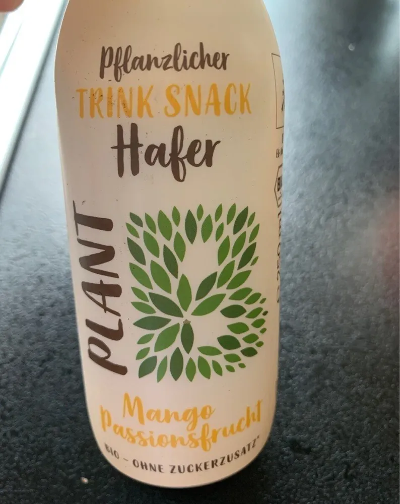 Pflanzlicher Trink Snack Hafer