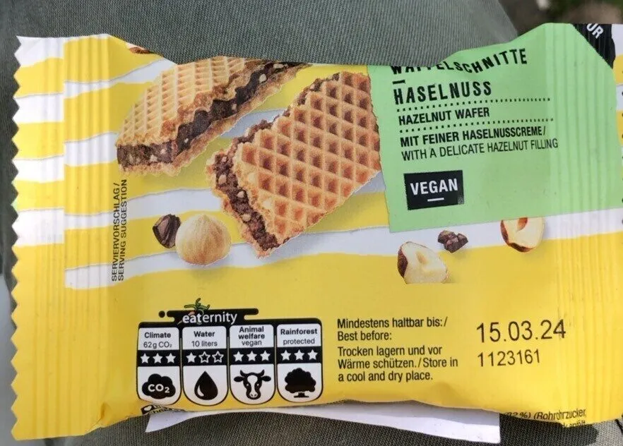 Hazelnut wafer