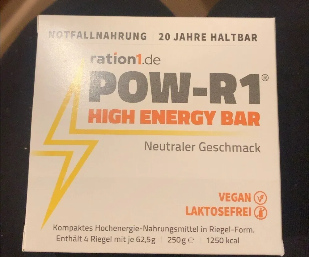 ration1 Energieriegel veagn/laktosefrei