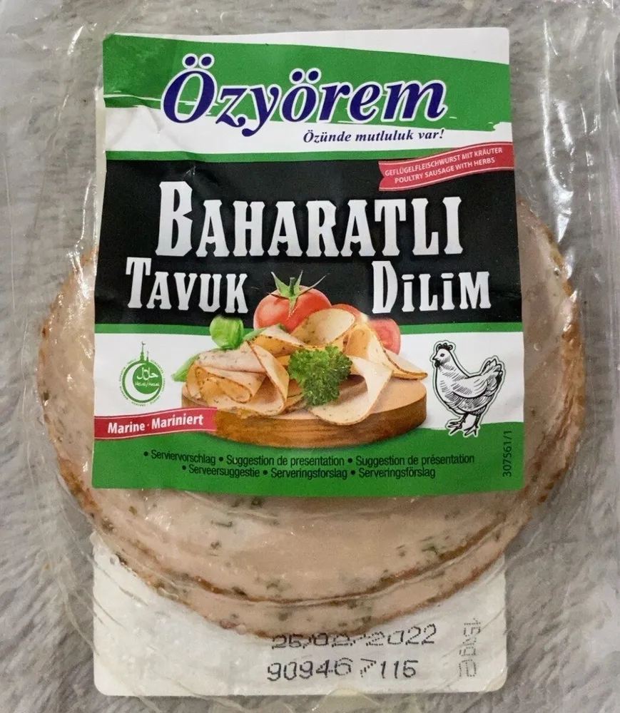 Jambon poulet mariné