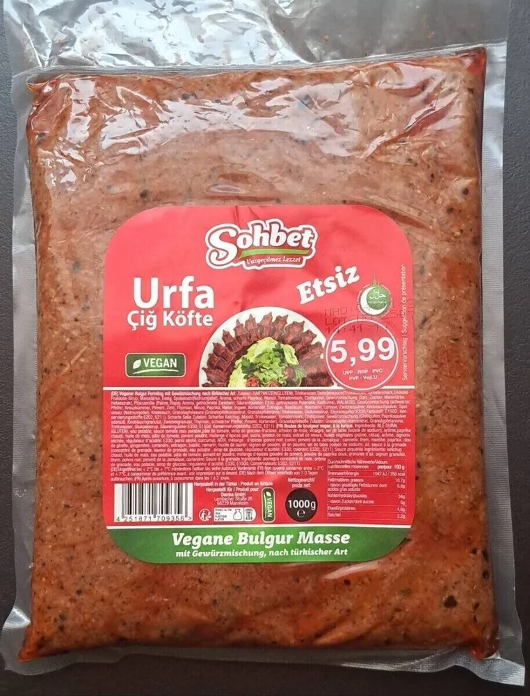Urfa Çiğ Köfte Etsiz