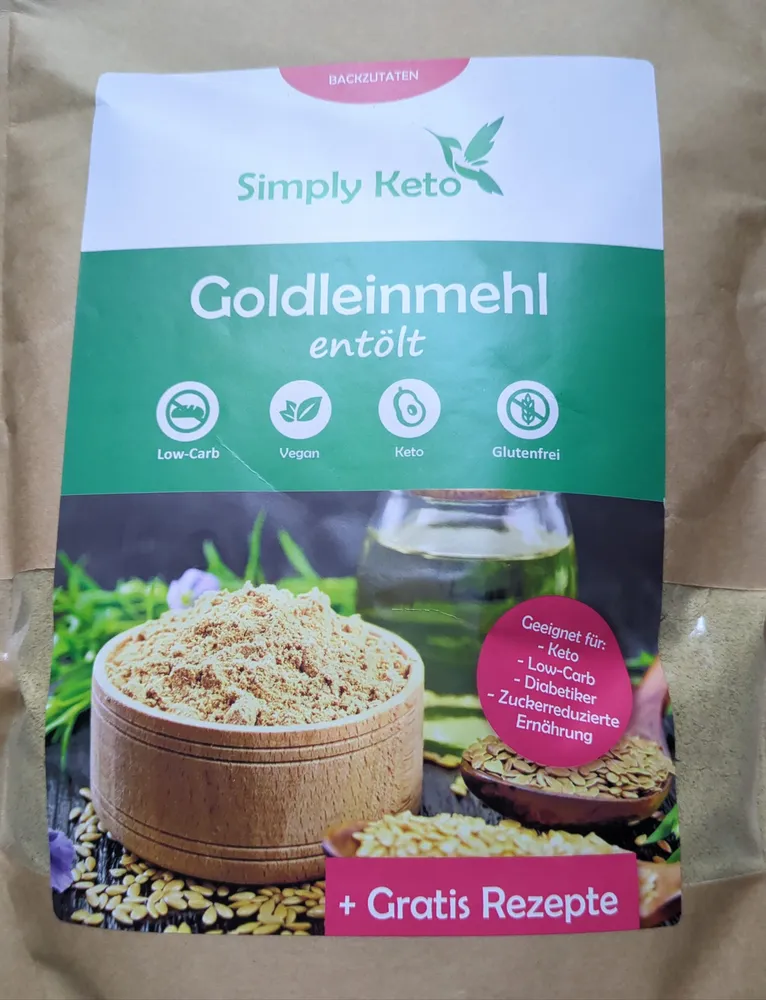 Goldleinmehl, entölt