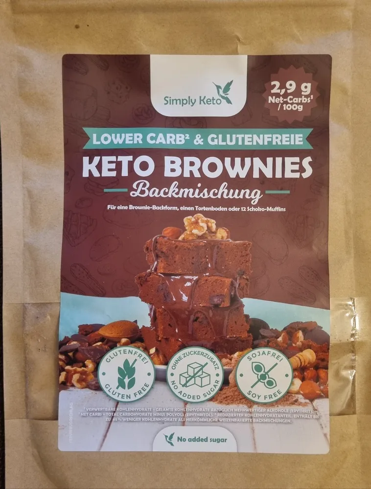 Keto Brownies Backmischung