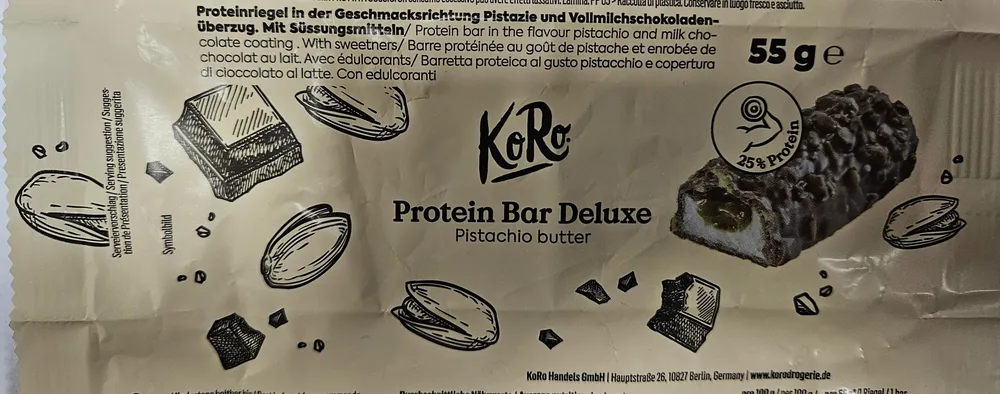 Protein Bar Deluxe Pistachio Butter