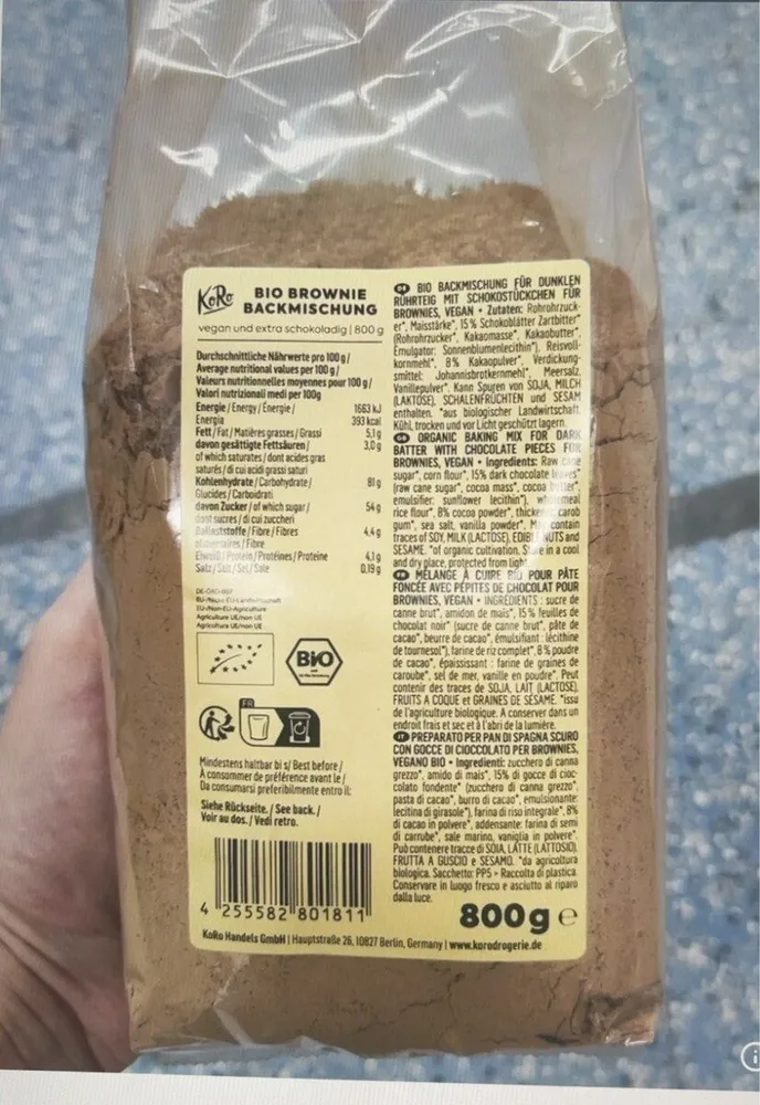 Mix per brownie bio