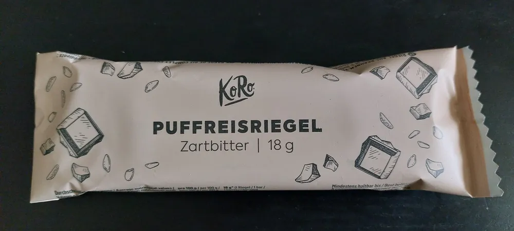 Puffreisriegel Zartbitter