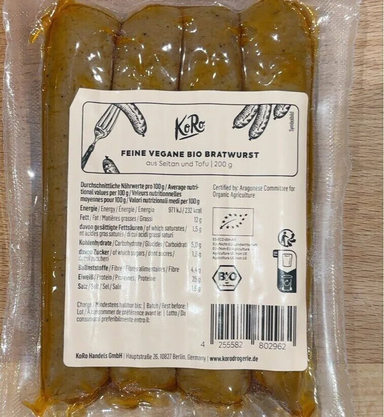Saucisses vegan de seitan et tofu