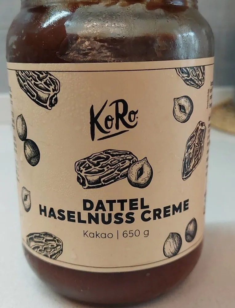 Datteri Haselnuss creme Kakao