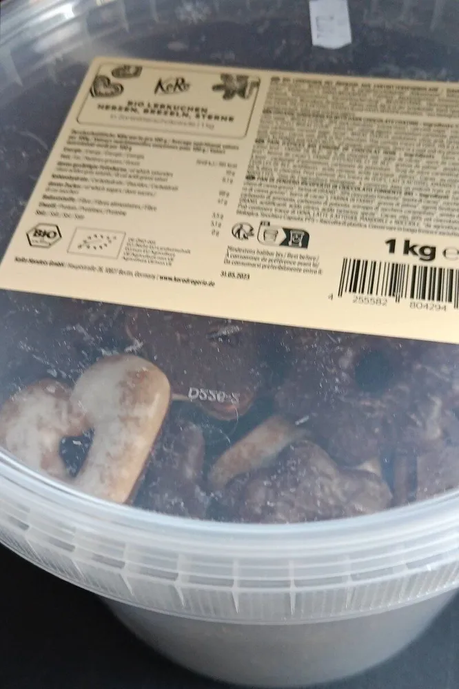 Pain d'épice bio enrobé de chocolat noir