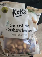 Geröstete Cashewkerne Olive-Rosmarin