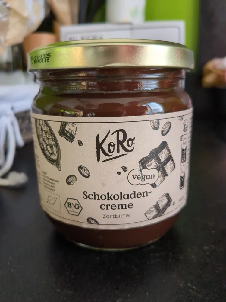 Crème au chocolat noir bio