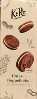 Hafer Doppelkeks mit Erdnussbutterfüllung