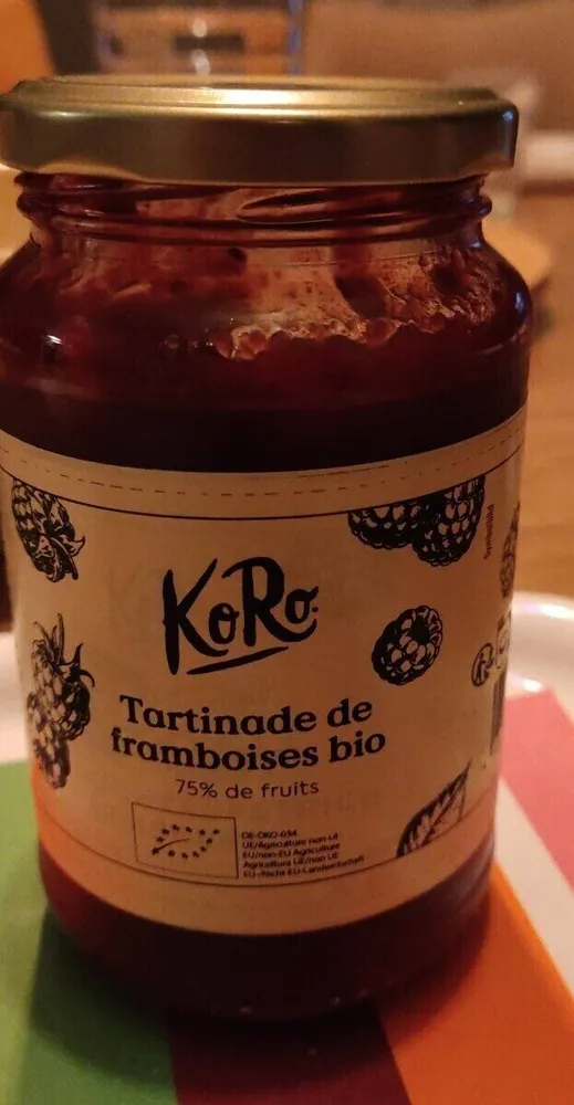 Tartinade de framboise bio