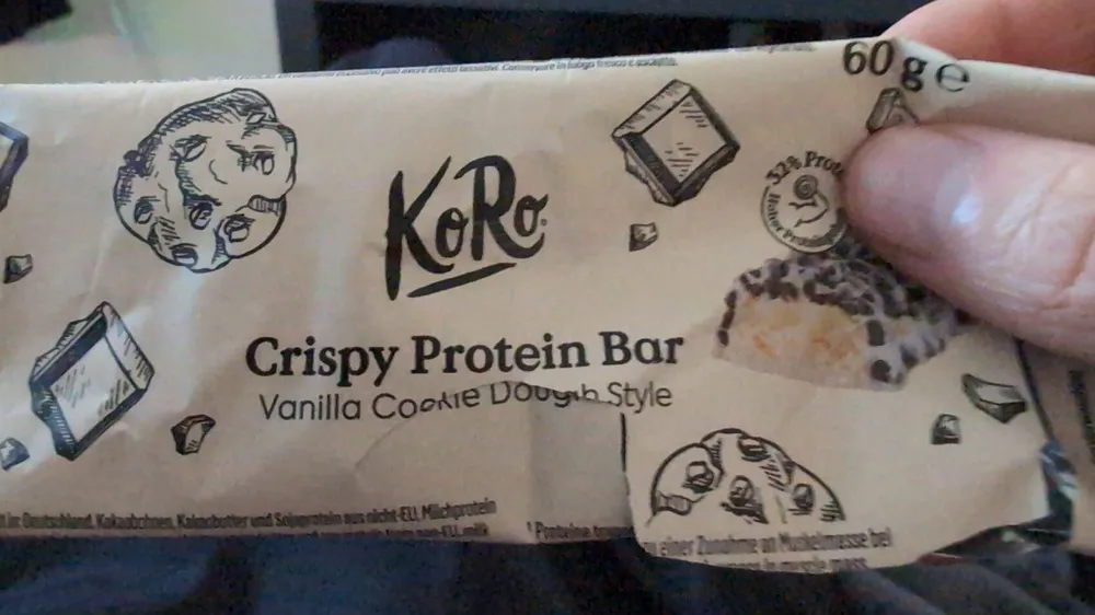 Crispy Protein Bar Vanilla Cookie Dough Style