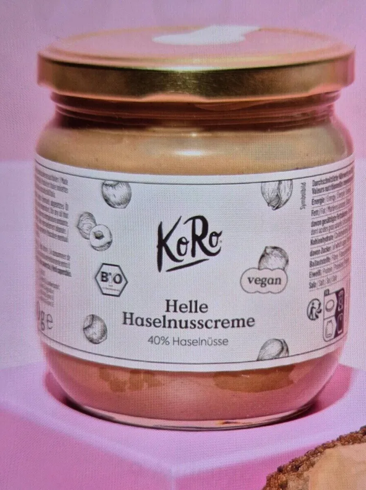 Helle Haselnusscreme