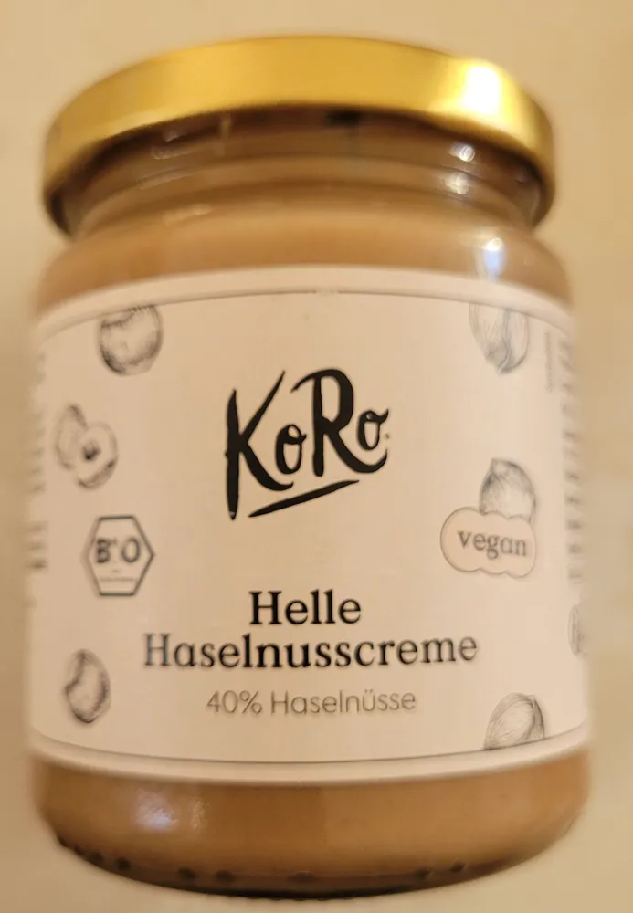 Helle Haselnusscreme