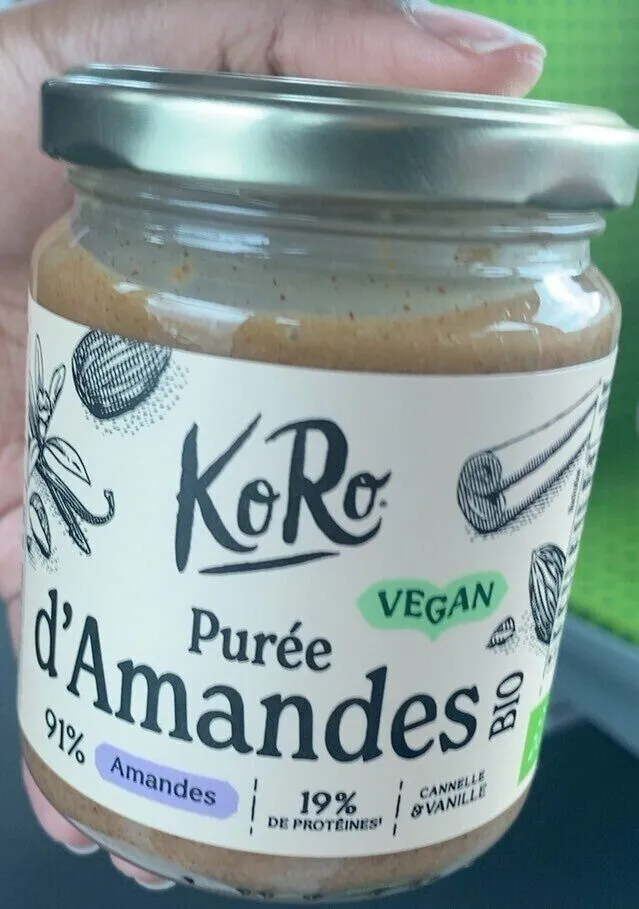 Purée d’amandes canelle vanille
