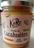 Purée de cacahouètes vegan