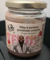 Pâte à tartiner protéines cajou framboise