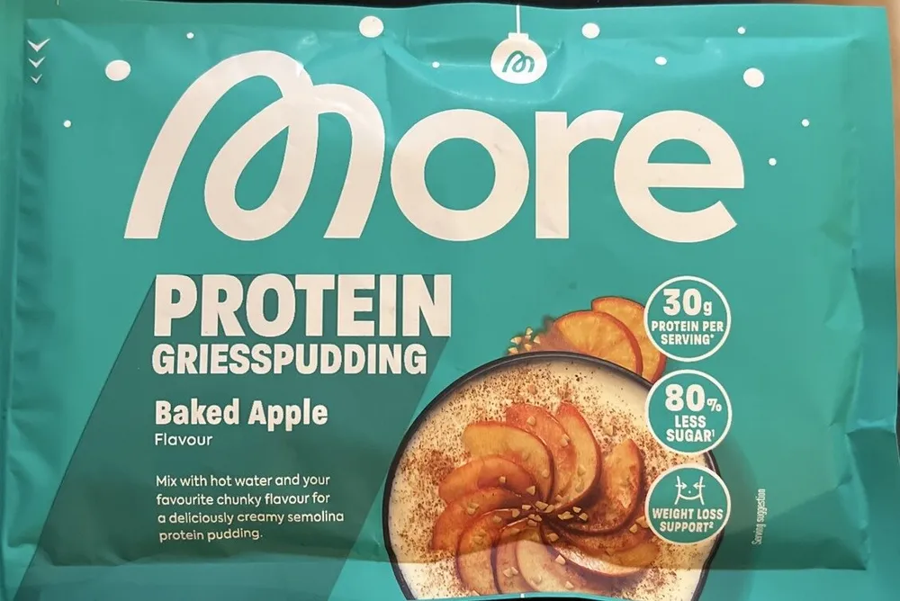 Protein Grießpudding - Baked Apple