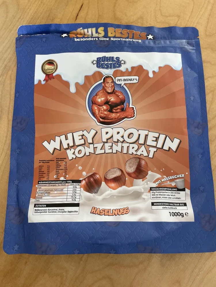 Whey Protein Haselnuss