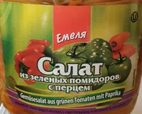 Salade de tomates vertes avec poivrons