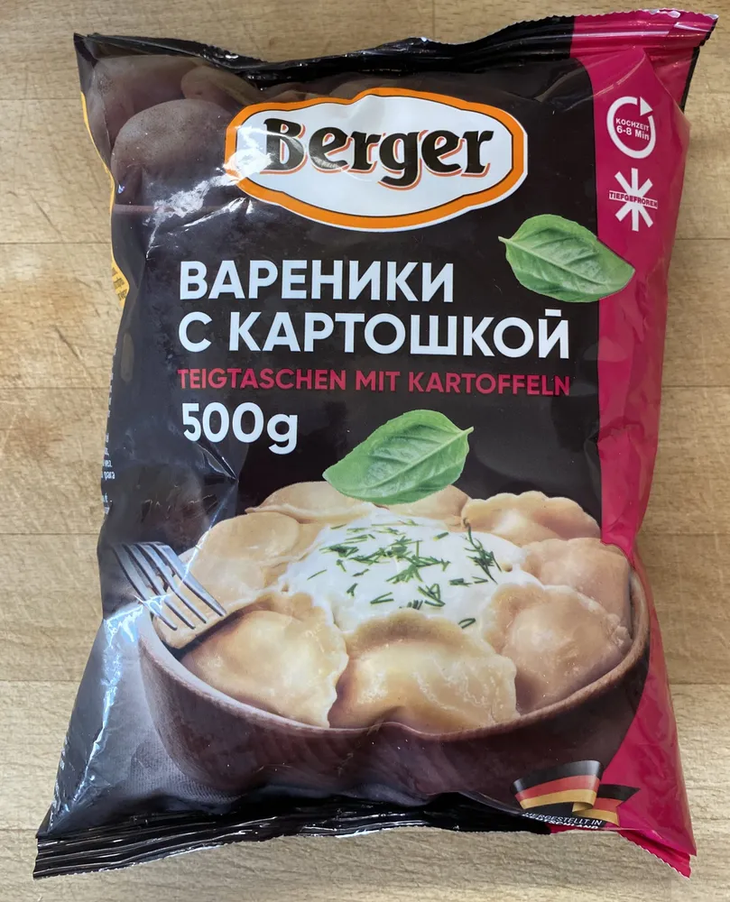 Teigtaschen mit Kartoffeln