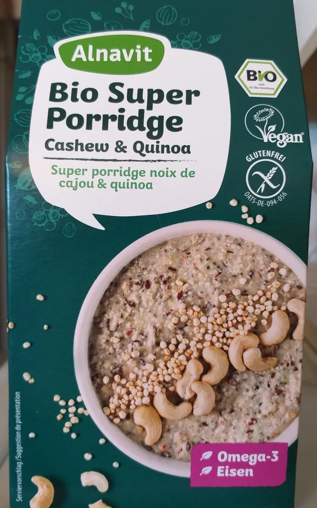 Bio Super Porridge Quinoa Cashew