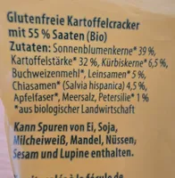 Bio Glutenfrei Saaten Cracker