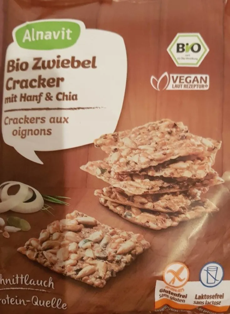 Bio zwiebel cracker