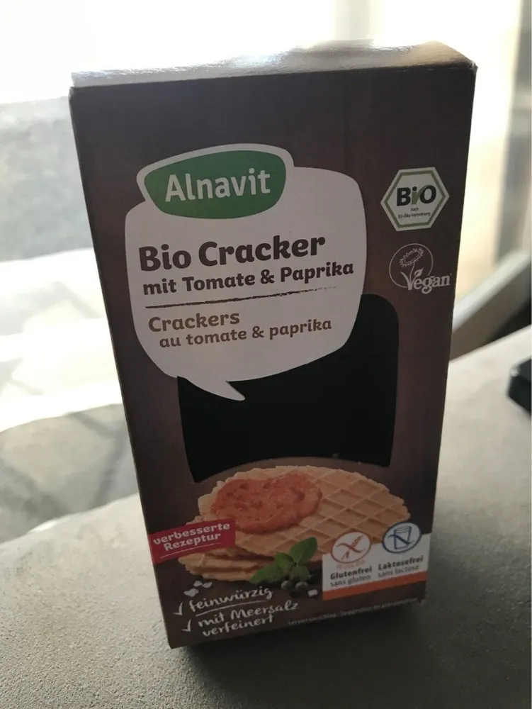 Bio Cracker mit Tomate & Paprika
