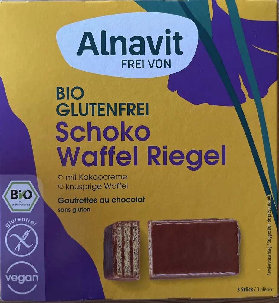 BIO GLUTENFREI Schoko Waffel Riegel