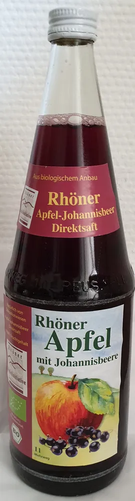 Rhöner Apfel mit Joannisbeersaft