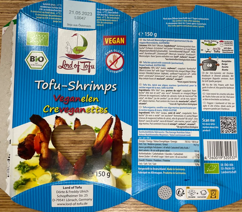 Tofu-Shrimps / Creveganettes