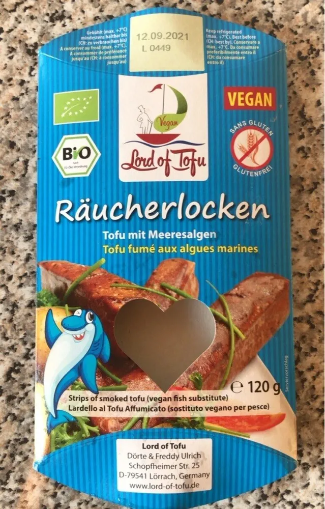 Tofu fume aux algues marines