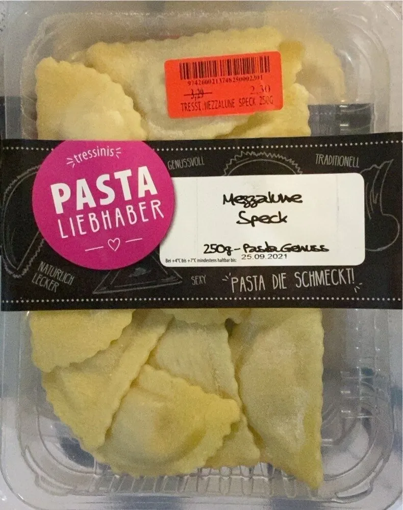 Mezzalune Speck Pasta Liebhaber
