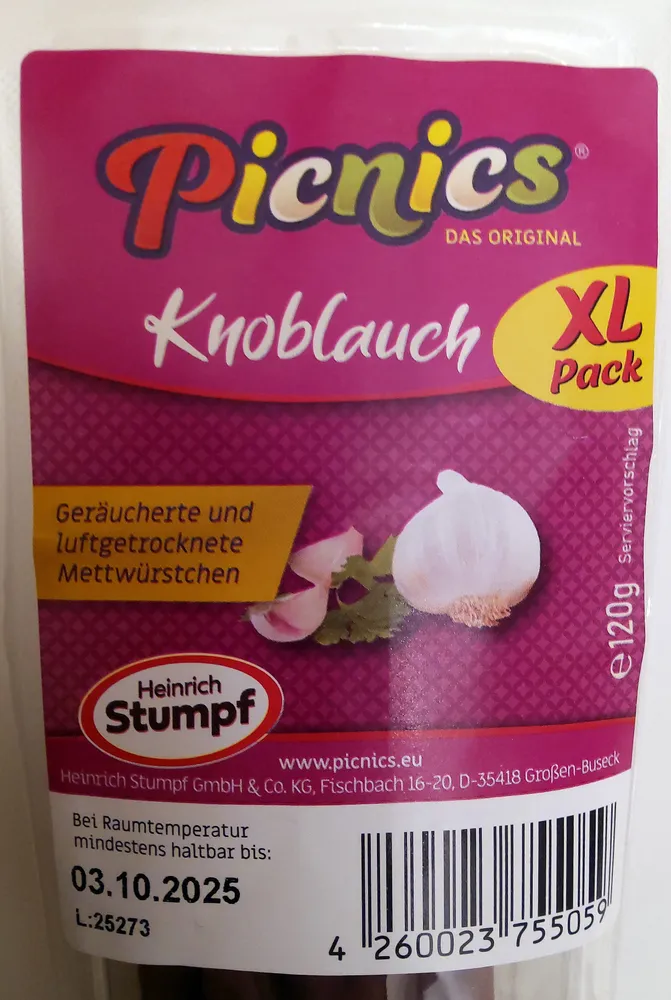 Picnics Knoblauch XL Pack