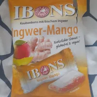 IBONS Kaubonbons mit frischem Ingwer