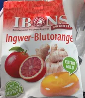 Bonbons mit frischen Ingwer- Ingwer-Blutorange