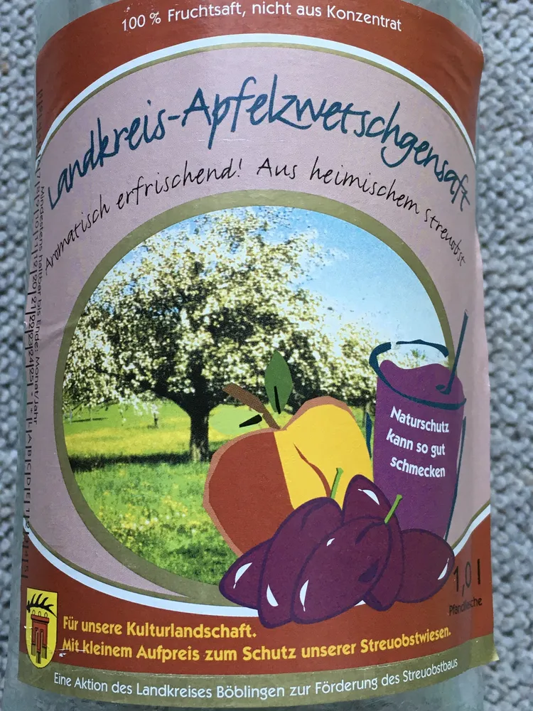 Landkreis-Apfelzwetschgensaft