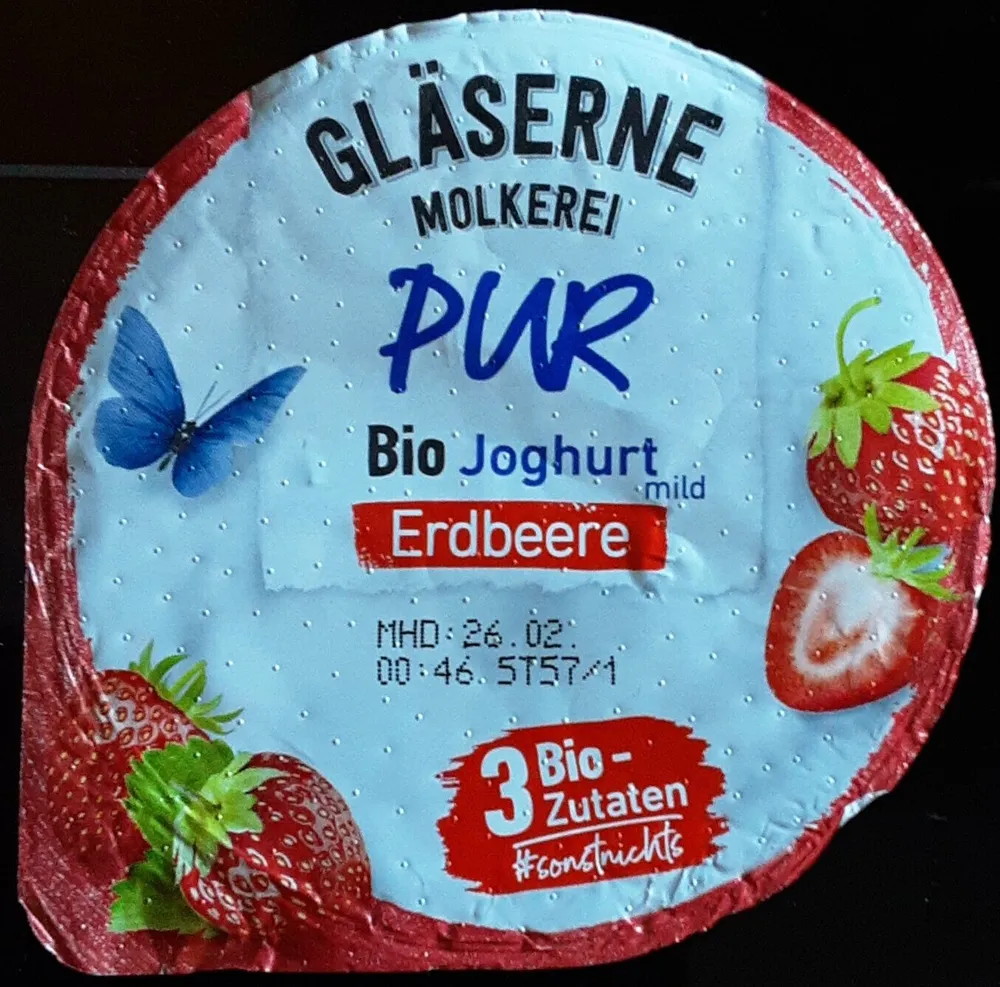 PUR Bio Joghurt mild Erdbeere