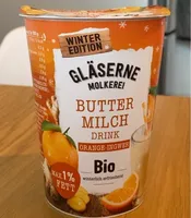 Buttermilch Drink Orange-Ingwer