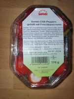 Sweet-Chili-Peppers gefüllt mit Frischkäsecreme