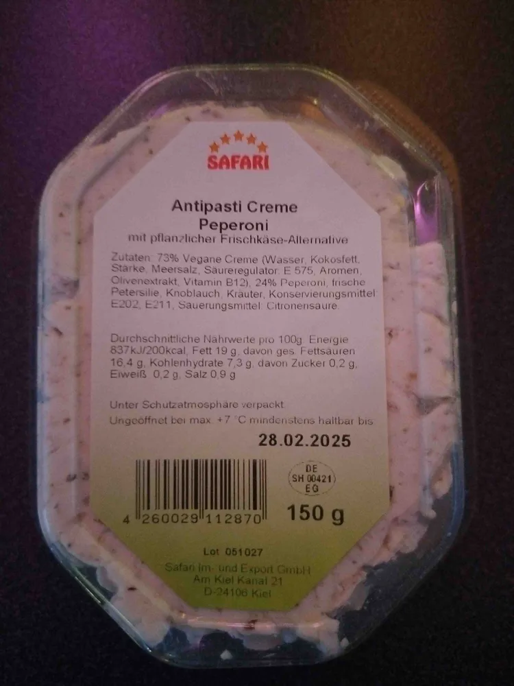 Antipasti Creme Peperoni