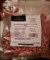 gewolftes Ziegenfleisch durchwachsen